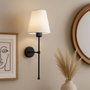 Opviq Lámpara de Pared Crema y Negro